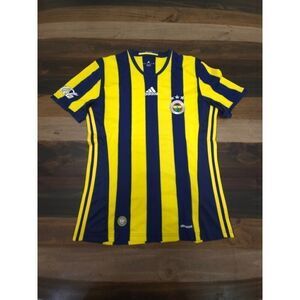 Official Adidas Fenerbache 2016-2017 Home Soccer Jersey Stripes Men's Size S
